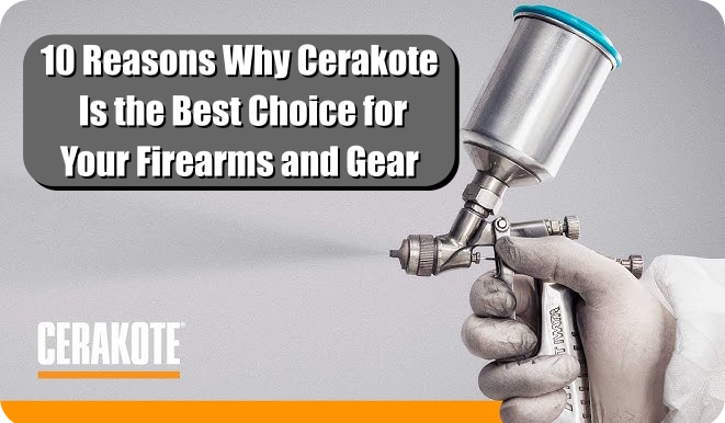 image of an iwata paint gun spraying cerakote, 10 reasons why cerakote is the best for your firearms